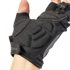 ROCKBROS Cycling Gloves Fingerless Gloves Breathable Non-Slip Shock Absorbing Cycling Gloves for Outdoor Activities Men Women S-XXL
