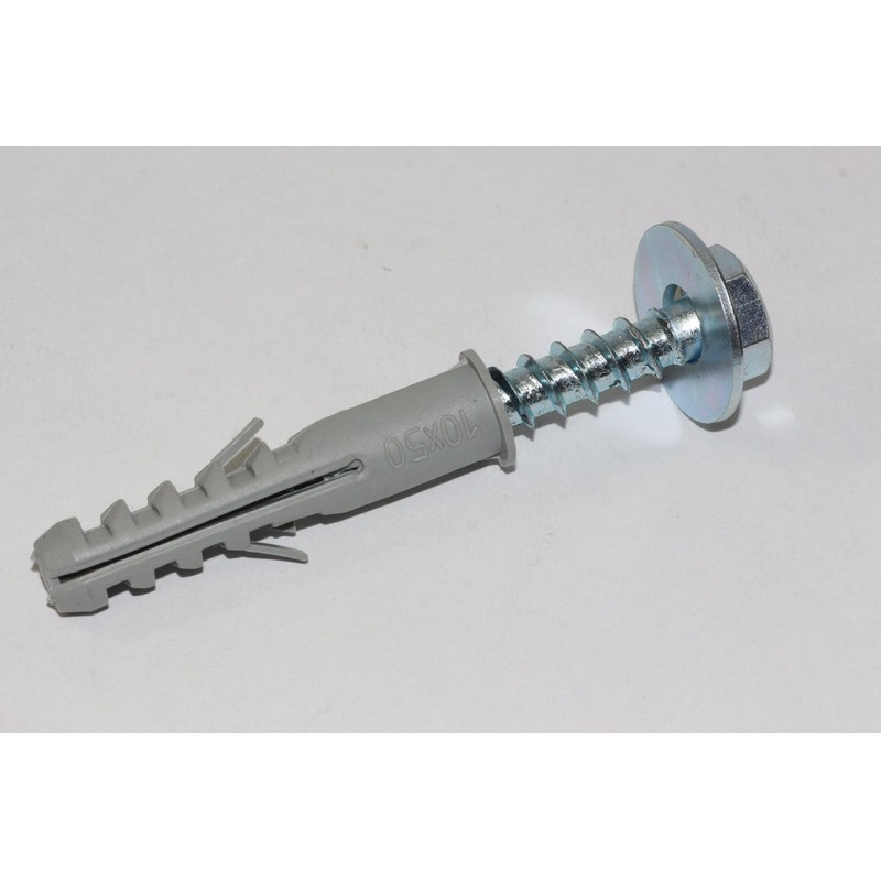 10 x M8 x 50mm Masonry Brick Wall Fixing Screw
