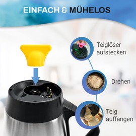 mix-slider Thermomix-Compatible Dough Flower, Dough Remover Accessory For Vorwerk TM5 and TM6 Food Processors, 3D Printed, Made in Germany