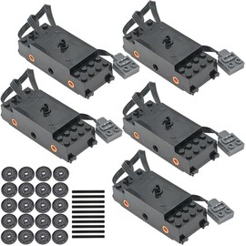 AIMATRIX Motor-Kit Power Function Building Block Kit, Compatible with Mainstream Technic Motor Brands, Power Function 5Train Motor 88011.