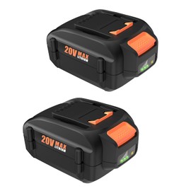 Bakipante 2Pack 20V 6.5Ah Lithium Battery 20Volt Battery WA3575 WA3525 WA3578 WA3520 wa3742 WG155s WG251s WG890 WG890 WG891