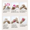 10 Sheets Pink Temporary Tattoos stickers