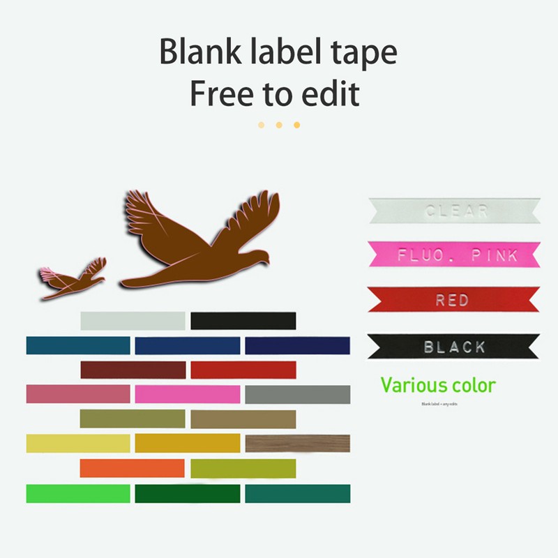 5 Pack Replacement for Label Maker Refills 9mm*300cm/Roll Manual Embossing