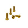 RISON Pack of 5 Titanium Rounded Head Screws with Hexagon