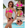 Blooming Jelly Women's Bikini Set Two Piece Swimsuit Triangle Top