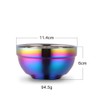Stainless Steel Bowls Set Double Walled Insulated Soup Bowl Metal