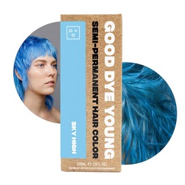 Good Dye Young Tinte para El Cabello Semipermanente, Vegano y Libre de Crueldad, Durar Hasta 24 Lavados, Color de Cabello Acondicionador No Dañante (5Fl Oz, Sky High)
