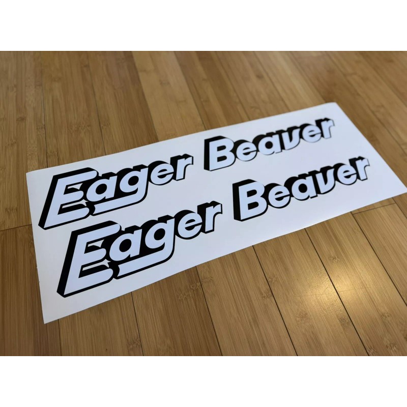 Eager Beaver Trailers Old Style Replacement Stickers 36” (Set Of