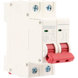 DC Circuit Breaker DZ47-63Z-2P 6kA 32A 500V MCB Mini Circuit Breaker Safety Breaker for Solar Energy System and Communication System