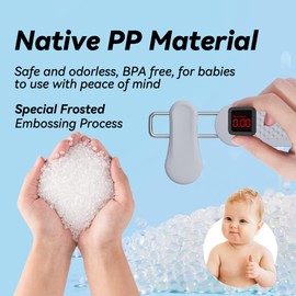 Kids Toddler Pants Hangers with Clips 30 Pack, Plastic Frosted Embossing Adjustable Heavy Duty Skirt Hangers for Women, Baby, Children Teens (Grey)