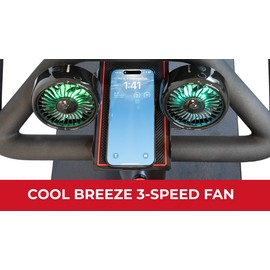TrubliFit Dual Bike Fans & Phone Tray for Peloton Bikes - Phone Holder for Peloton