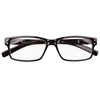 Vintage Reading Glasses Men Women（Black，+1.25）