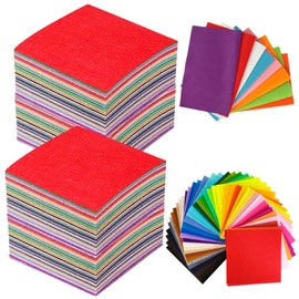 90 PCS Polyester Felt Fabric Craft Sets Assorted Colour Felt Cloth Fabric Samples Pastel Felt Fabric Sheets Small Felt Squares 10cm Patchwork Felt Material Felt Paper for Sewing Crafting Childern Kids