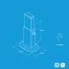 MB Adjustable Base without Drill Holes for Tubular Radiators -