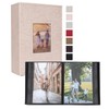 RECUTMS Small Photo Album 4x6 100 Photos Leather Cover Photo