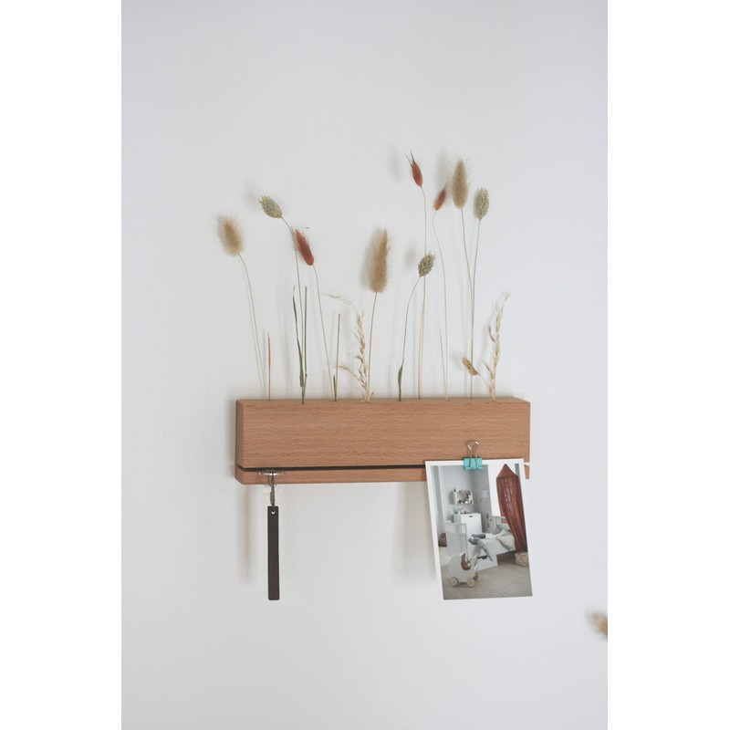 anaan Edge Wooden Key Holder, Dried Flower Stand, Flowergram, Key
