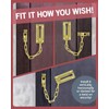 TERF® Heavy Duty Door Chain Polished Brass Internal and External