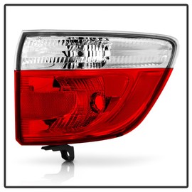 KEEKPO - For 2011 2012 2013 Dodge Durango Factory Style Red Clear Tail Light Lamp Replacement Outer Right Passenger Side
