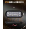 cciyu 2pcs 6 Inch Oval LED Trailer Tail Lights 10