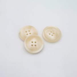 20/Set Resin Button Clothes Sewing Snaps Blazer Shirts 4 Holes Buttons (20mm, White)