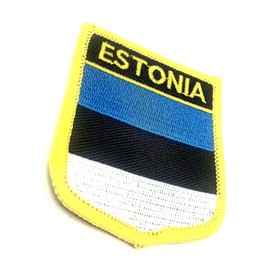 Estonia Estonian EU Europe Baltic Flag Iron On Embroidered Fabric Sew On Patch Pack of 1