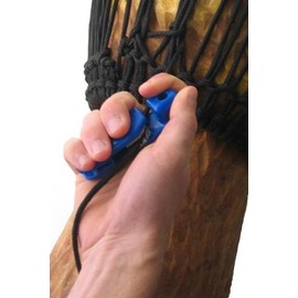 Djembe Drum Rope Puller - Single-Handed Rope Tensioning on Hand Drums - Grips 3/32" to 3/16" Rope - Portable Drum & Percussion Accessory (Black)