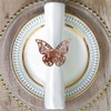 Lavandi 100pcs Napkin Rings 3D New Butterfly Paper Weddings Party
