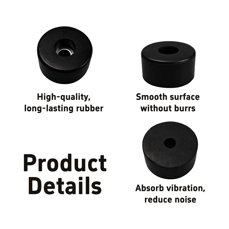 Runseaway 6Pcs 1.5” Air Compressor Vibration Pads, Rubber Isolator Feet