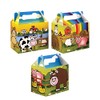 Diamante Crafts 6 Party Boxes -Themed Character Cardboard Lunch Food