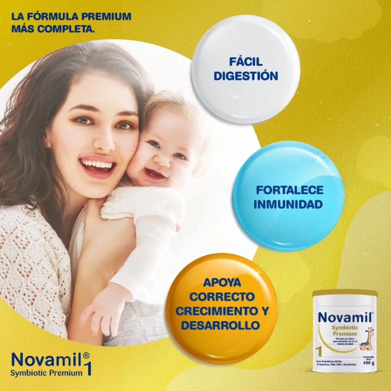 Novamil Etapa 1 SYMBIOTIC Fórmula Láctea 400 g