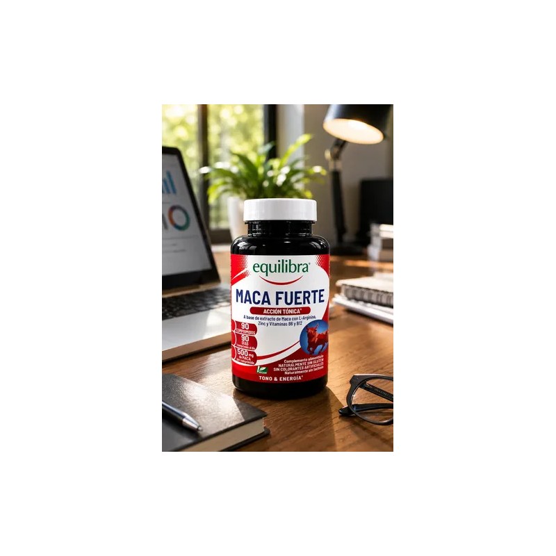 Maca Fuerte Equilibra 90 Tabs Energía Cansancio - Vegano
