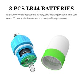 DIVJINGHAO Signal Light IPX8 Waterproof Diving Safety Light for Scuba Diving and Night Time Visibility Submersible Beacon Mini Tank Marker with Constant and Flashing Modes (Blue)