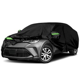 Waterproof Car Covers Replace for 2018-2024 Toyota C-HR, 6 Layers All Weather Custom-fit Car Cover with Zipper Door & Windproof Bands for Snow Rain Dust Hail Protection