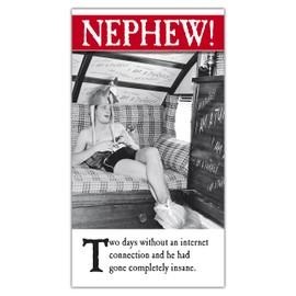 Nephew Birthday Card, Funny Birthday Card Nephew, Happy Birthday Nephew Card Funny, Nephew, Greetings Card, Nephew Birthday Cards, Funny Birthday Cards Nephew