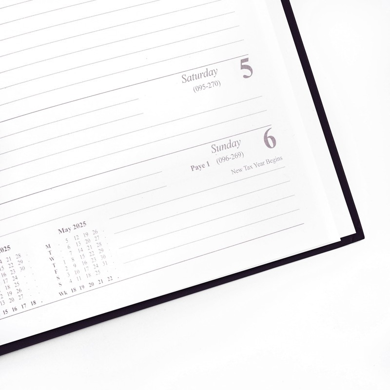 evelay 2025 Diary A4 Week to View Hardback Planner Organiser