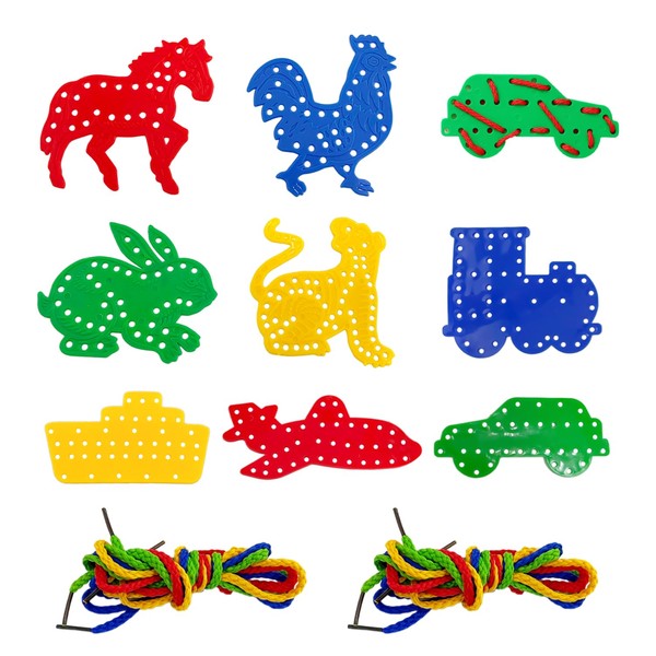 YSDYY 8 Piece Stringing Toys, Fine Skill Toys, Toddler Toys,