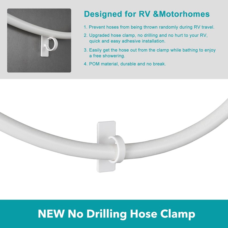 GwernKB RV Shower Head with Hose,5-mode High Pressure Shower Head
