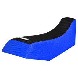 Honda Fourtrax TRX 70 Gripper Seat Cover 1986 - 1987 TM BLUE side-BLACK top #279