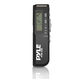 Pyle Digital Voice Recording System Device - Voice Activated Audio Recorder with 4GB Built-in Flash Memory, Speaker, Microphone & Headphone Jack for Lecture, Class or Meeting - Pyle PVR200