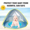 PandaEar Baby Beach Tent with Pool, Pop Up Sun Shelter