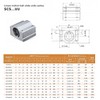 2Pcs Linear Motion Rod Shaft Slide Guide D 12mm x