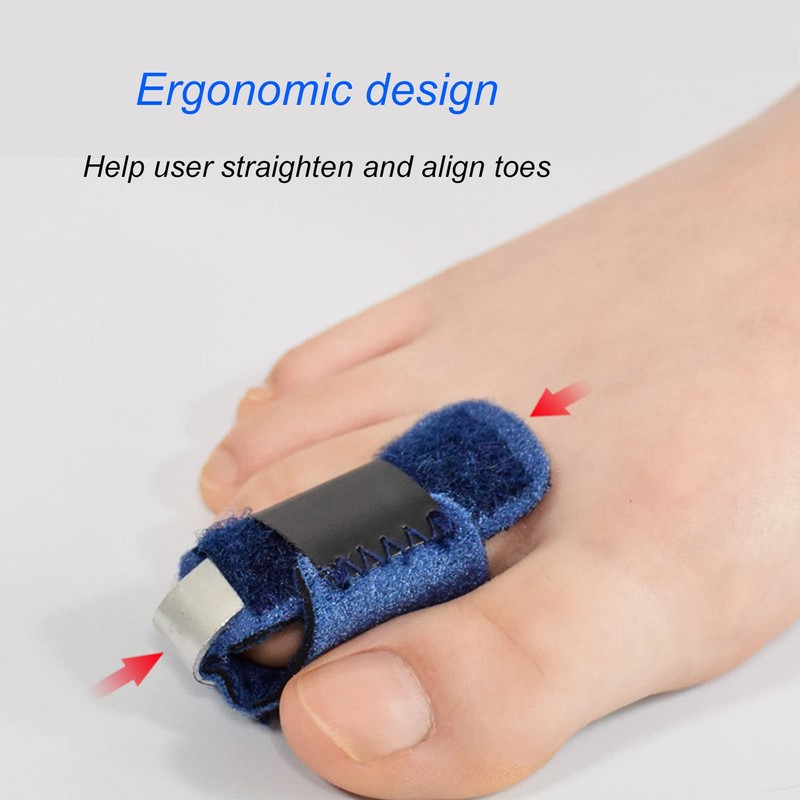 Toe Splint, Toe Straightener Hammer Toe Straightener Fracture Recovery Breathable