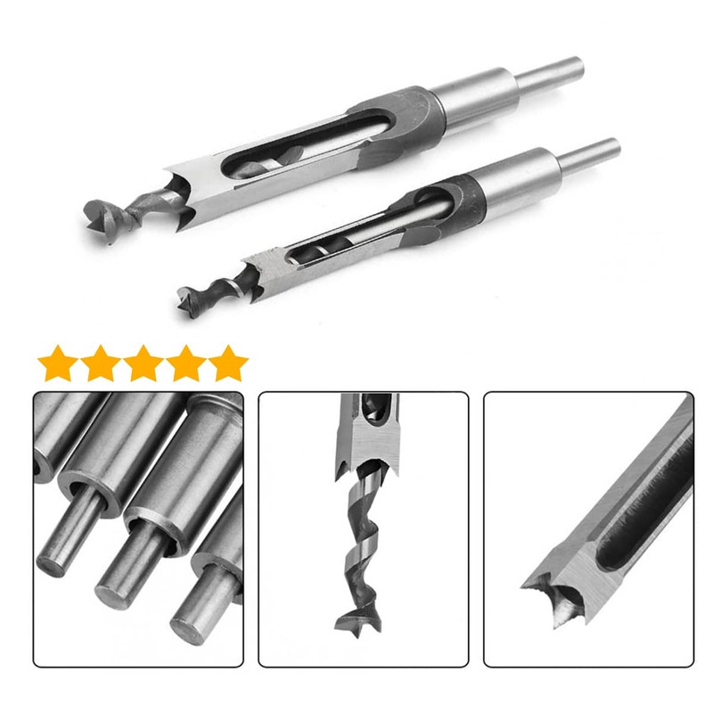SagaSave 6.4mm Square Hole Drill Bit Opener, 1/4" High-Carbon Steel
