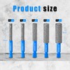 ZNXIMER 5pcs Diamond Drill Bits Set for Ceramic, Porcelain, Glass,