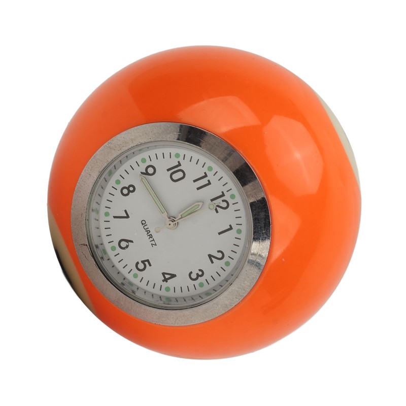 Ball Shape Table Clock Billiards Ball Clock Resin Accurate Decorative