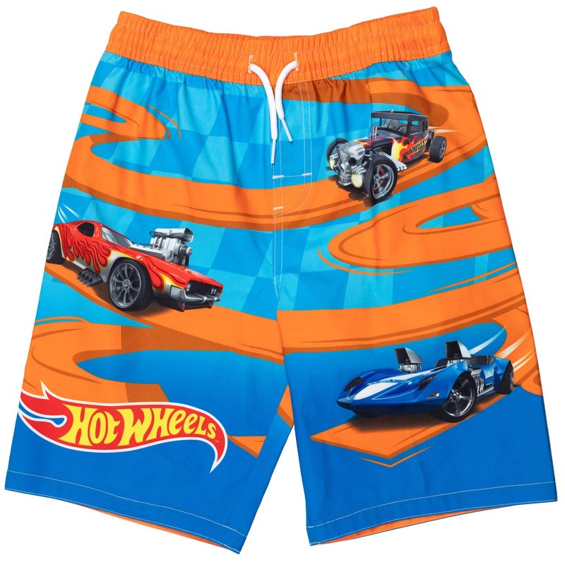 Hot Wheels Little Boys UPF 50+ Pullover Rash Guard Swim