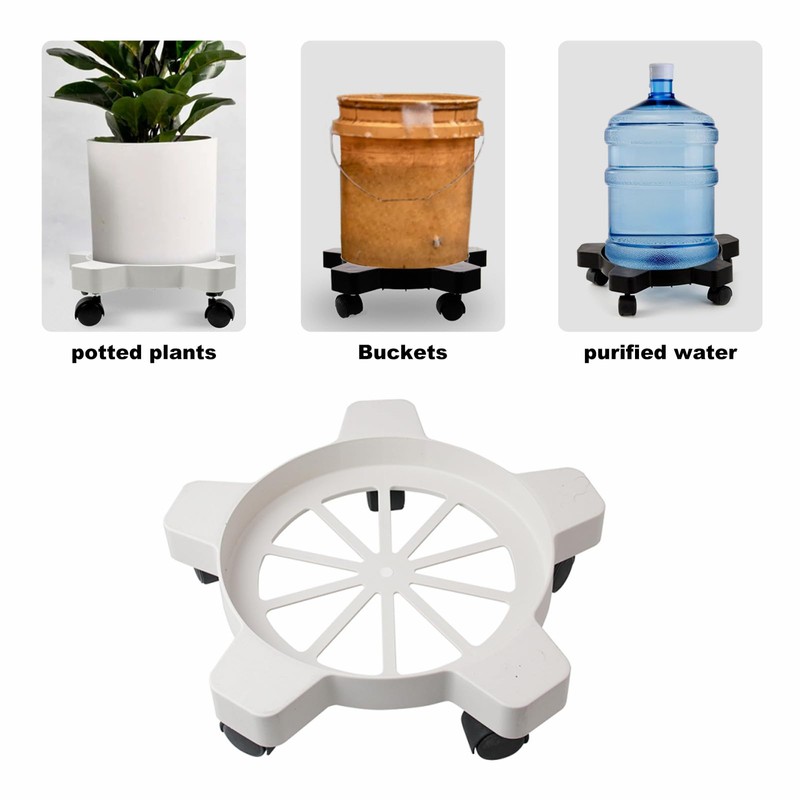 KOBSAINF 5 Gallon Bucket Dolly with 5 Smooth-Rolling Swivel Casters,75