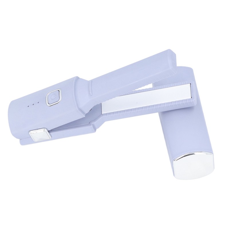 Mini Hair Straightener Portable Straight Curly Hair Flat Iron Rechargeable