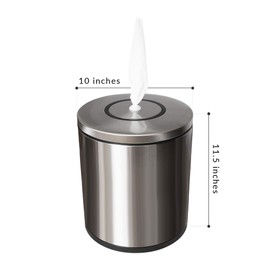 Monkey Movement Stainless Steel Countertop Wipe Dispenser - Fits Wipes on Rolls - Perfect for Fitness Clubs, Schools/Daycares, Commercial and Residential Facilities