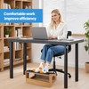 XINGMIAOWJ Ergonomic Foot Rest, 4 Adjustable Height Foot Stool,Footrest Under